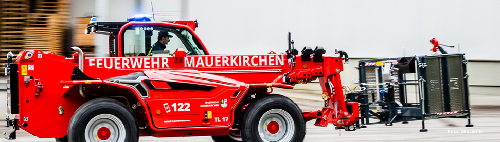 Teleskoplader Feuerwehr